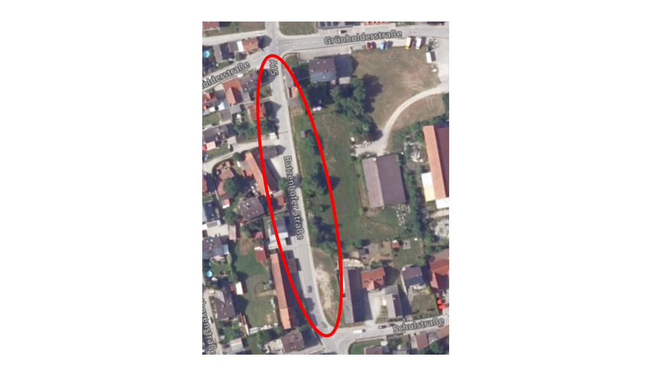 Straßensperrung in Gablingen, Batzenhofer Straße