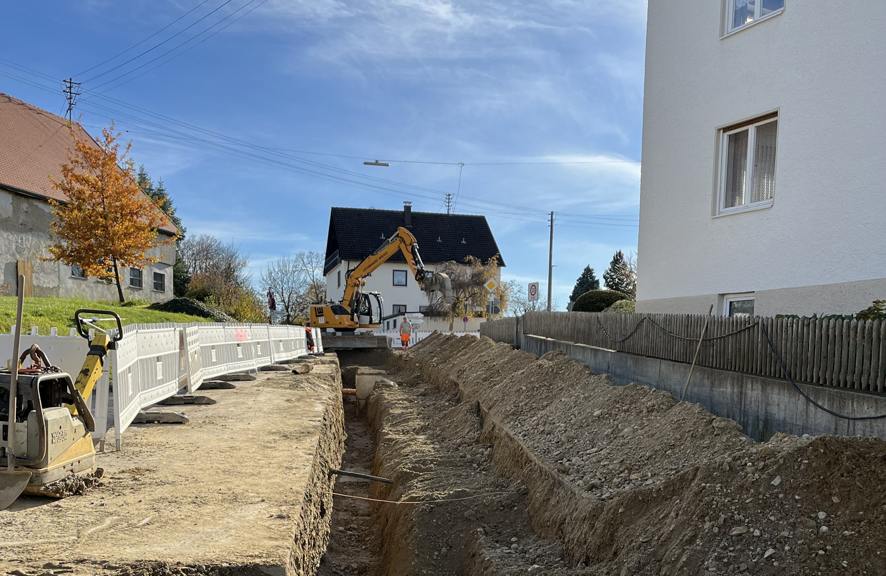 Baustelle in Gablingen, Holzhauser Weg