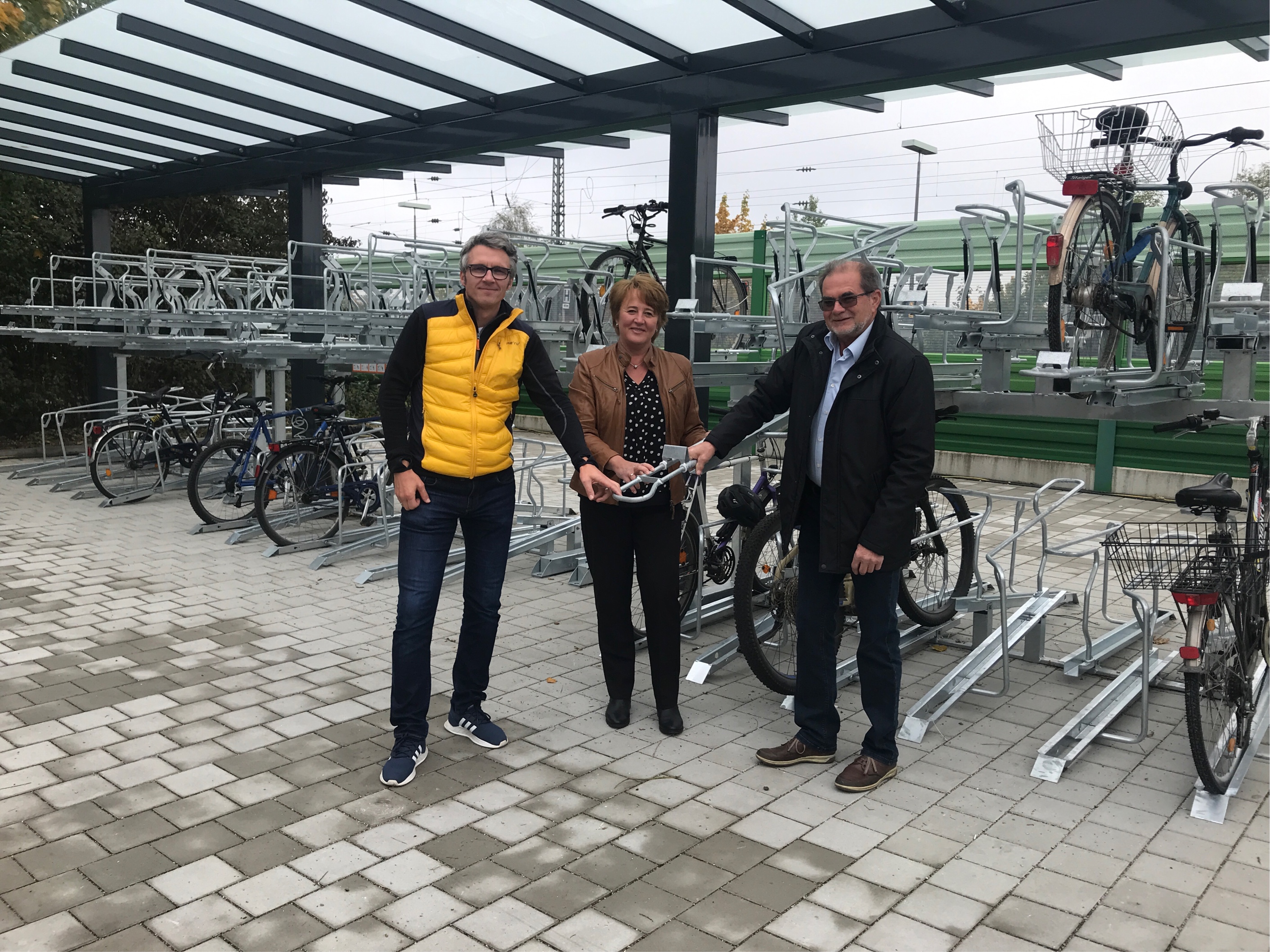 Bike+Ride-Anlage am Gablinger Bahnhof